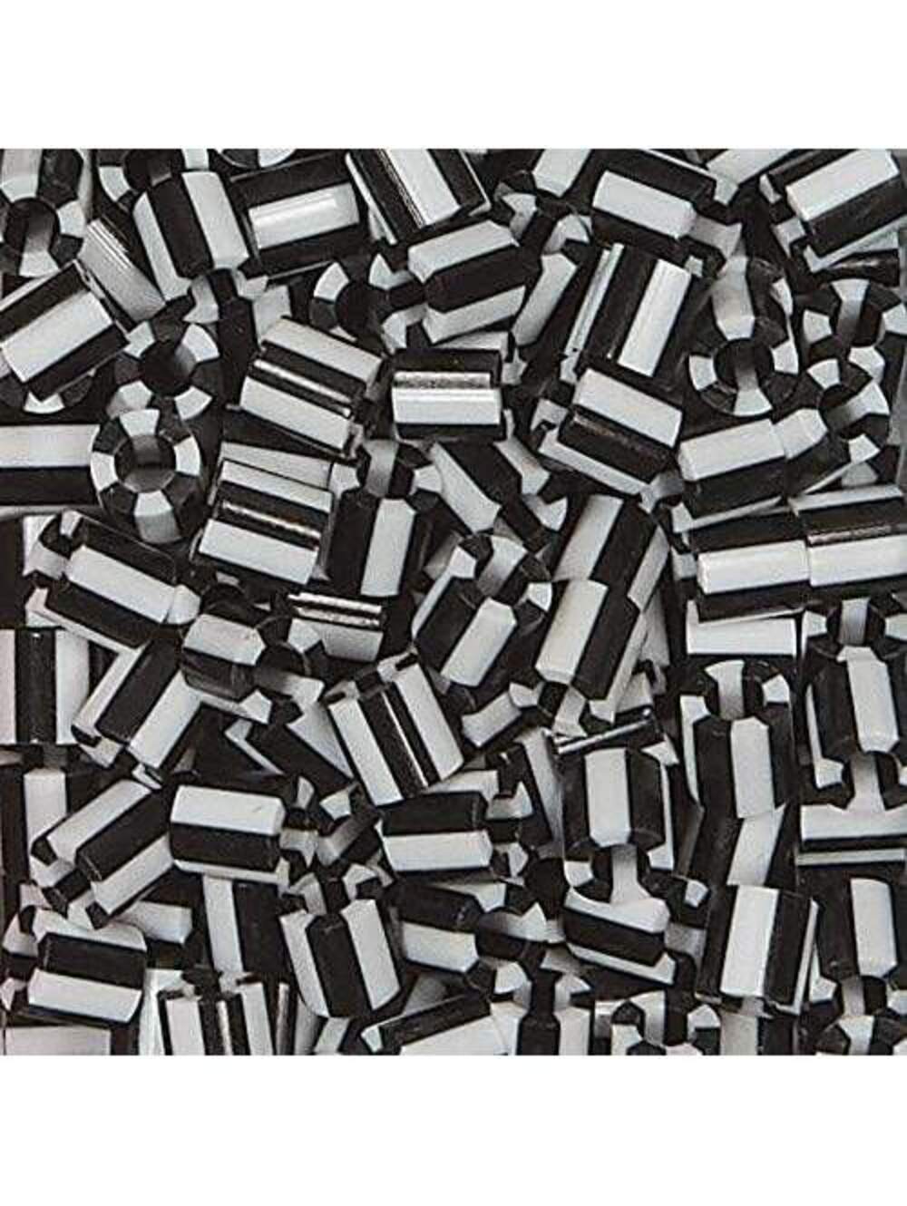 Perler Beads Zebra Black & White Striped Quantity 1000 Fuse Beads